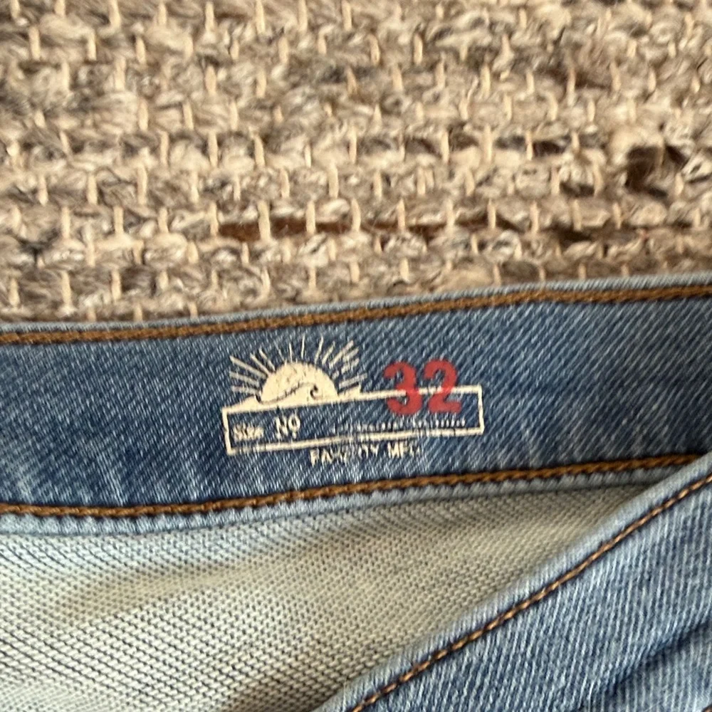 Faherty Stretch Terry Five-Pocket Jean Light Blue Jeans